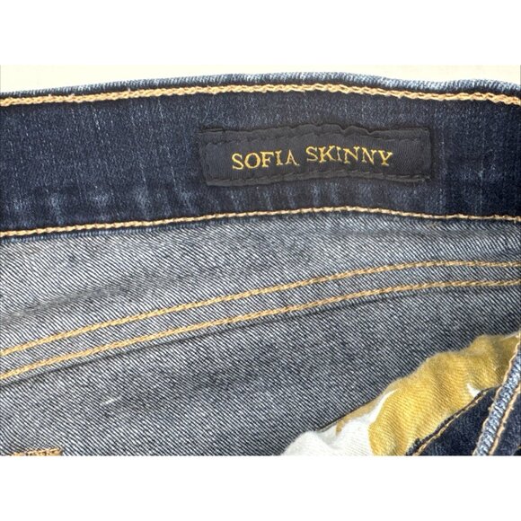 Lucky Brand Pants Womens 6 28 Sofia Skinny Jeans Stretch Denim Dark Mid 30x31 - Picture 8 of 15